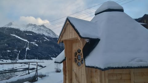 Winter, Garden, Sauna