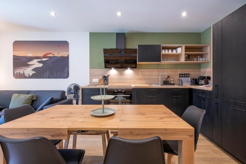 Living room, kitchen