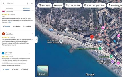 Casa Vacanze TANI' Intero appartamento sul mare Apartment in Deiva Marina