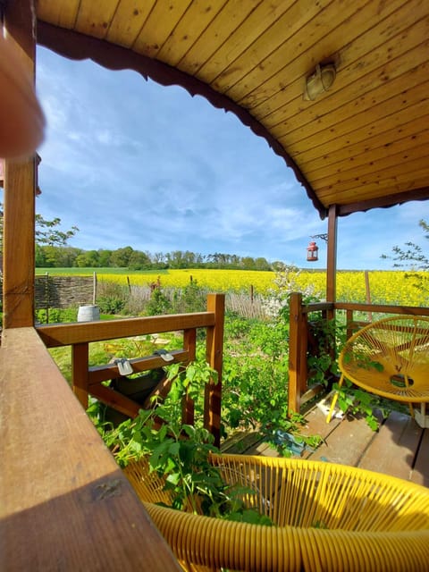 La roulotte de Mouni Nature lodge in Wallonia, Belgium