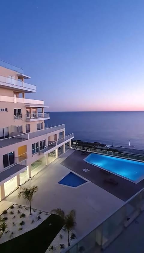 Pool view, Sea view, Swimming pool, Sunset