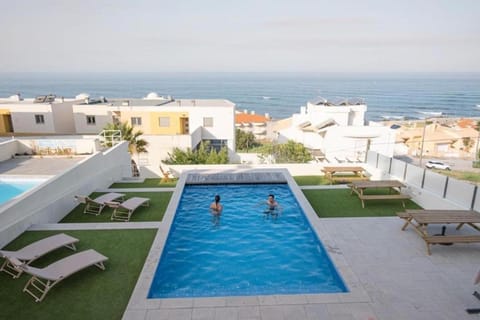 People, Pool view, Sea view, Swimming pool, sunbed