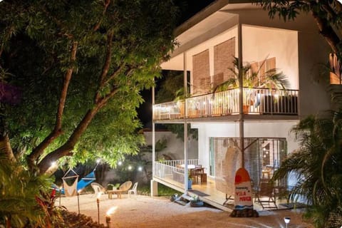 Property building, Patio, Night, Garden, Garden, View (from property/room), Balcony/Terrace, Garden view