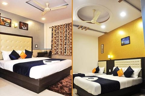 Bed, Photo of the whole room, Bedroom, fireplace, air conditioner