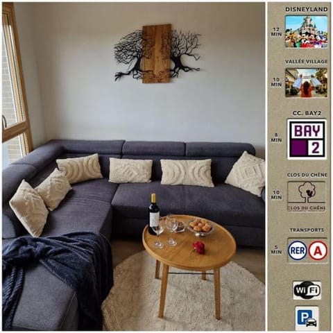 Happy Guest, 13 min Disneyland Paris Apartment in Bussy-Saint-Georges