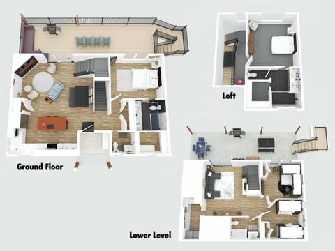 Lakeside, Water-view, 7 miles to Ark, 4BR for 14 House in Williamstown