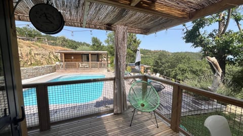 Natural landscape, Balcony/Terrace, Garden view, Pool view, Swimming pool, sunbed