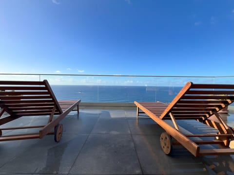Natural landscape, View (from property/room), Balcony/Terrace, Sea view, sunbed