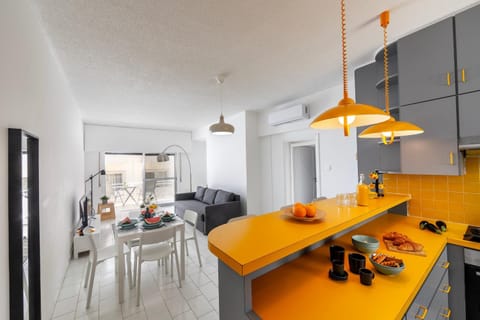 Kitchen or kitchenette, Living room, Dining area