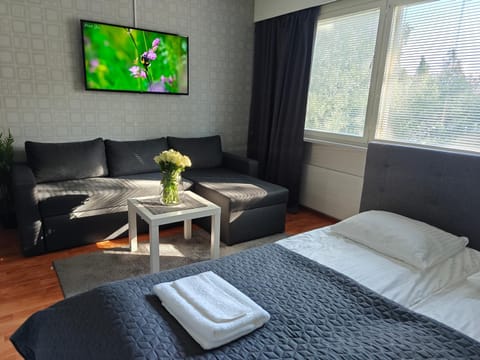 Bed, TV and multimedia, Photo of the whole room