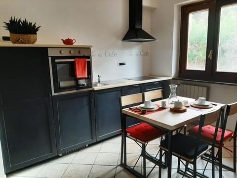 Kitchen or kitchenette, Dining area, oven, stove