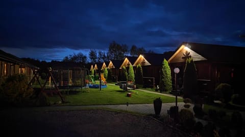 Property building, Night, Garden view