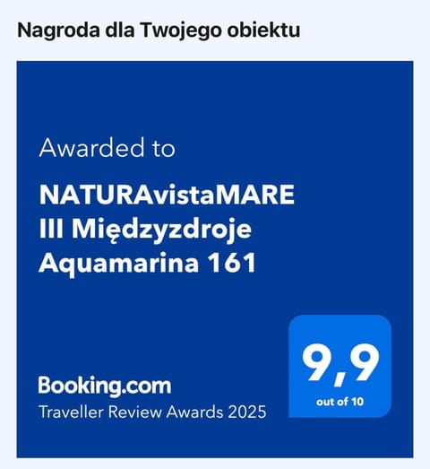 NATURAvistaMARE III Międzyzdroje Aquamarina 161 Apartment in Miedzyzdroje