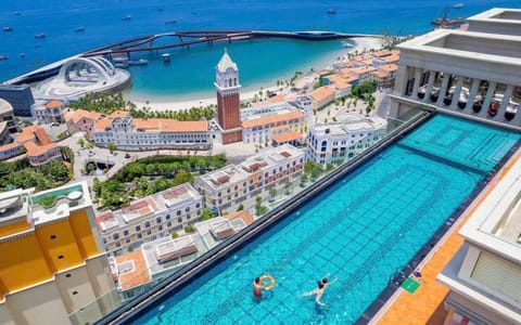 Day, Natural landscape, Bird's eye view, Beach, Sea view, Swimming pool