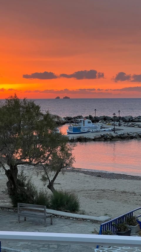 Day, Beach, Sea view, Sunset