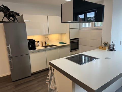 Kitchen or kitchenette, dishwasher, oven, stove, toaster