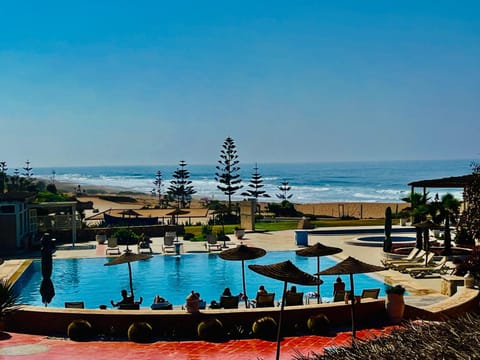 Nearby landmark, Beach, Pool view, Sea view, Swimming pool