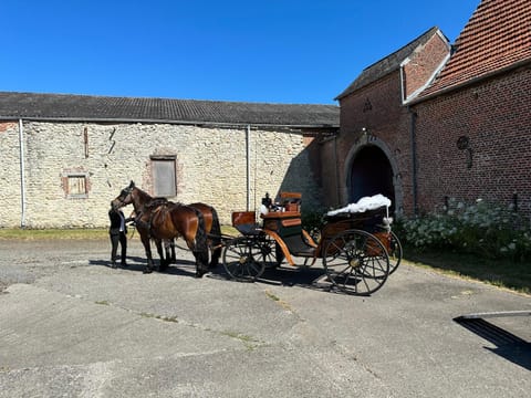 Chambre meublée ferme D’Herlaimont Country House in Wallonia, Belgium