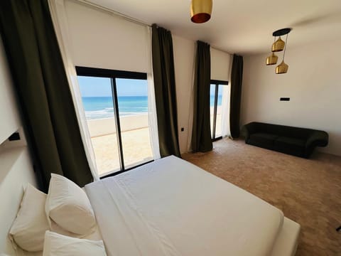 Bed, Bedroom, Sea view