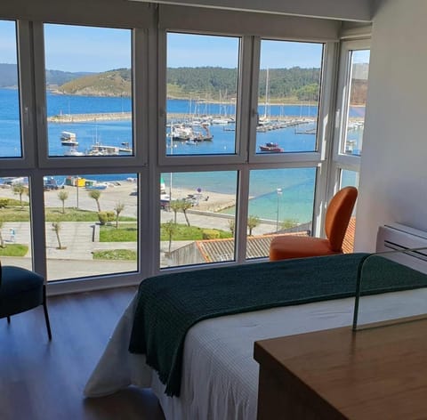 Natural landscape, Bedroom, Sea view