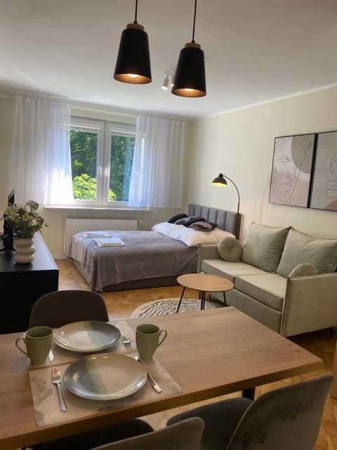 Bed, Living room, Photo of the whole room, Dining area