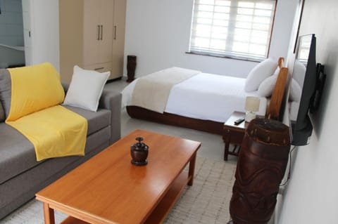 Bed, TV and multimedia, Living room, Photo of the whole room, Seating area, Bedroom