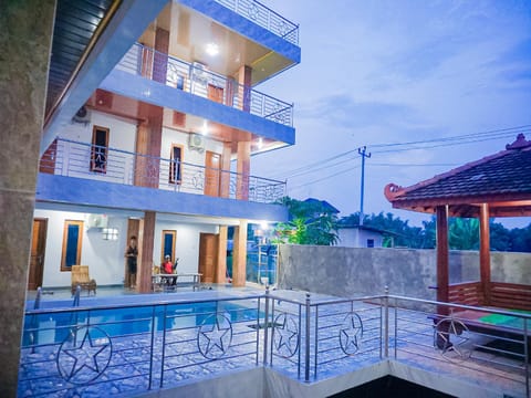 Property building, Pool view