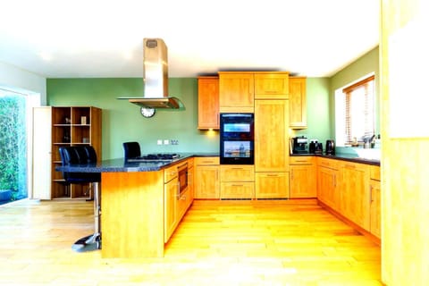 Kitchen or kitchenette, dishwasher, oven, stove