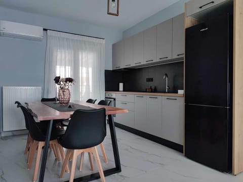 Dining area, oven, stove, kitchen