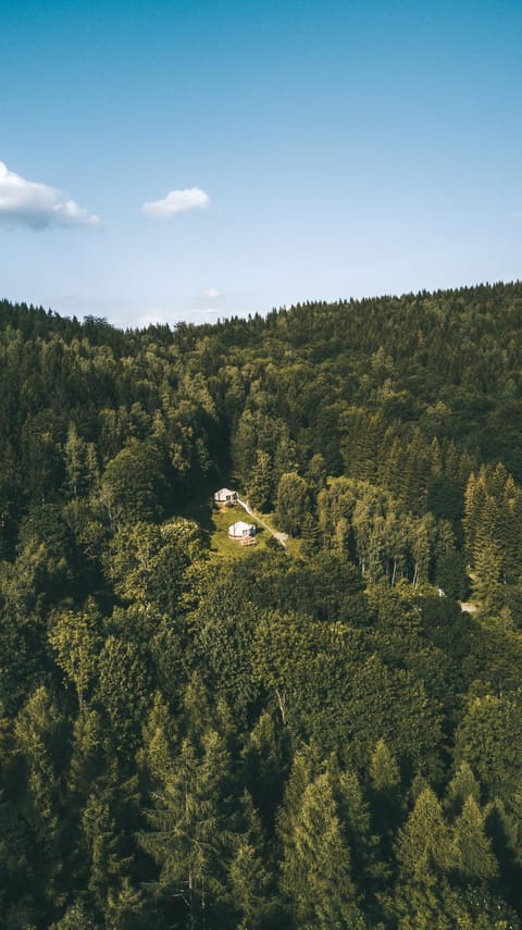 Spring, Day, Natural landscape, Bird's eye view, Mountain view
