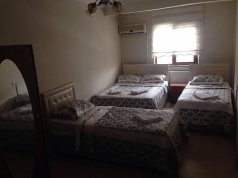 Bed, air conditioner