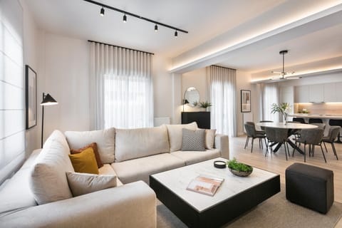 Living room, Seating area, Dining area