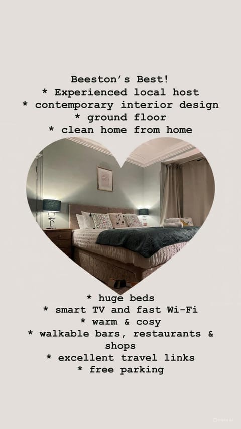 The Rose- Grd Floor, 2-5 Beds, SmartTV, Uni, Tram, M250 Fibre Apartment in Nottingham