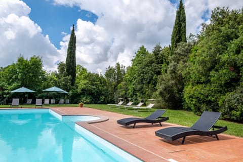 Property building, Living room, Swimming pool