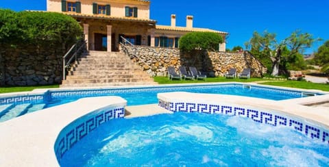 Property building, Living room, Swimming pool