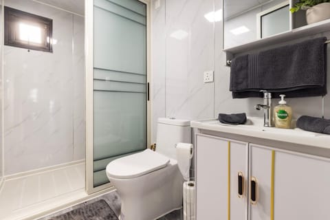 Shower, Toilet, Bathroom, towels