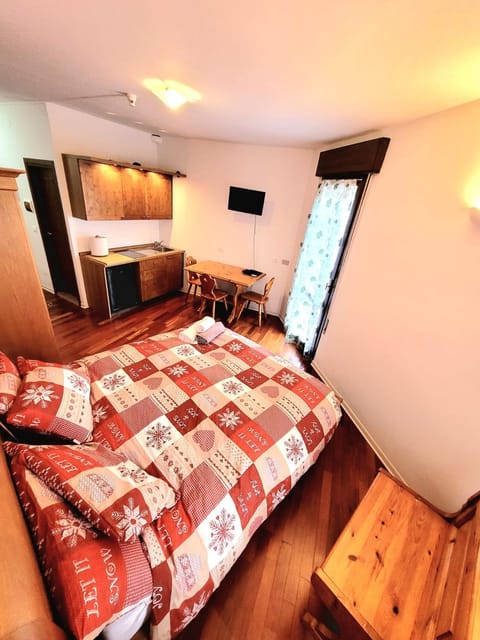 Bed, TV and multimedia, Kitchen or kitchenette, Photo of the whole room