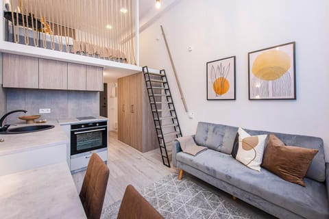 Photo of the whole room, Seating area