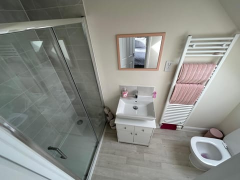 Shower, Toilet, towels