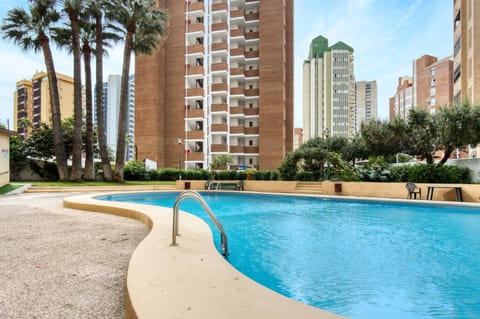 Property building, Living room, Swimming pool