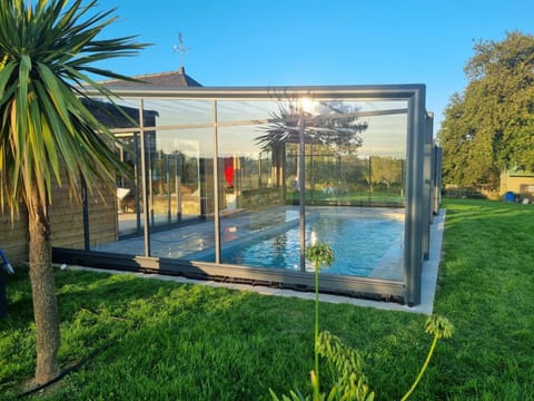 Property building, Living room, Swimming pool
