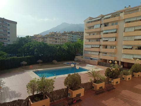 Property building, Natural landscape, Mountain view, Pool view, Swimming pool