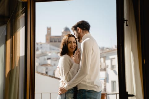 People, View (from property/room), Bedroom, City view