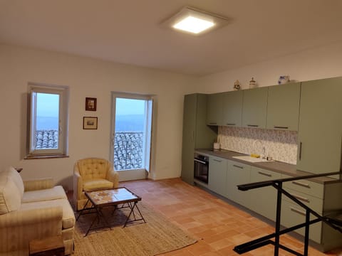 Kitchen or kitchenette, Living room, Dining area