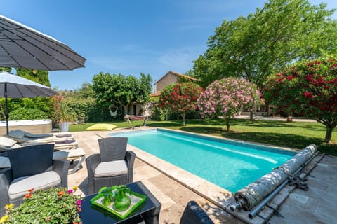 Property building, Living room, Swimming pool