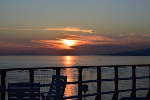 Swimming pool, Sunset