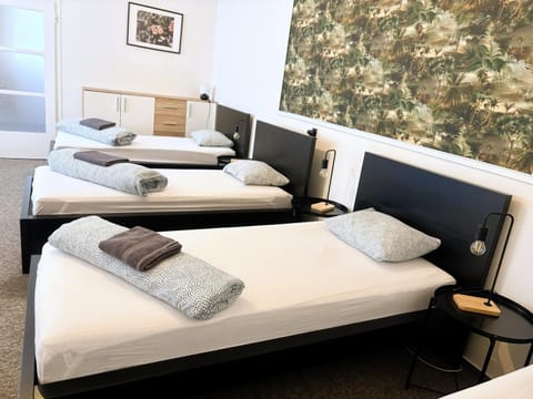 Bed, Decorative detail, Bedroom, towels, wardrobe