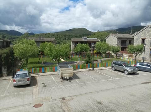 Natural landscape, Mountain view, Street view, Parking