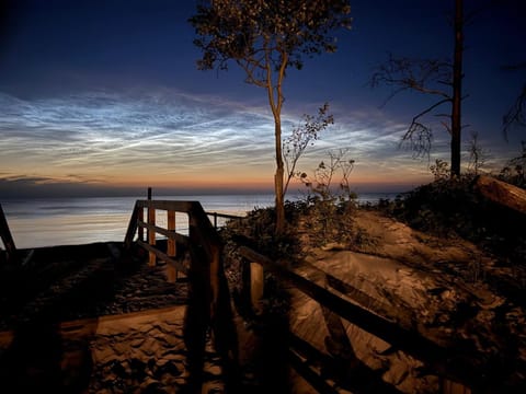 Beach, Sea view, Sunset