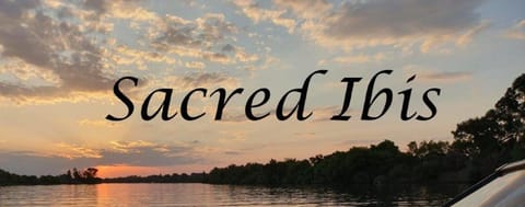 Natural landscape, Text overlay, River view, Sunset